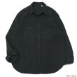 画像4: KAPTAIN SUNSHINE（キャプテンサンシャイン）Work Shirt（ワークシャツ）FINX LINEN BOIL GABADINE/Khaki（カーキ）・Black（ブラック） (4)