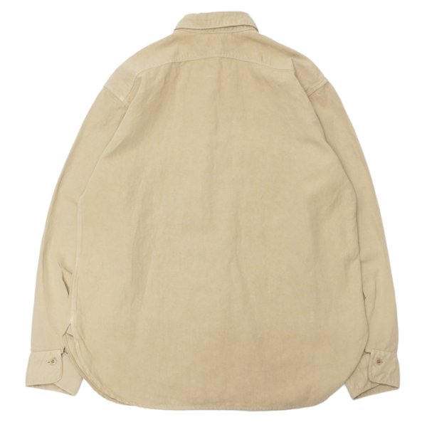 画像2: KAPTAIN SUNSHINE（キャプテンサンシャイン）Work Shirt（ワークシャツ） / Khaki（カーキ）※36サイズのみ (2)
