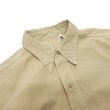 画像6: KAPTAIN SUNSHINE（キャプテンサンシャイン）Work Shirt（ワークシャツ）FINX LINEN BOIL GABADINE/Khaki（カーキ）・Black（ブラック） (6)