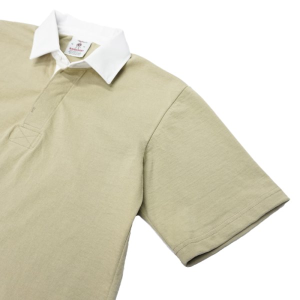 画像4: BARBARIAN(バーバリアン)カジュアルラガーシャツショートスリーブ "SOLID" / Taupe(トープ) (4)