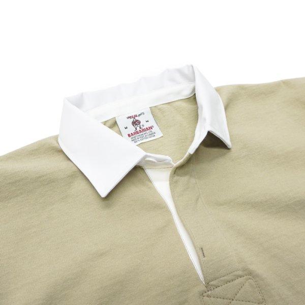 画像3: BARBARIAN(バーバリアン)カジュアルラガーシャツショートスリーブ "SOLID" / Taupe(トープ) (3)