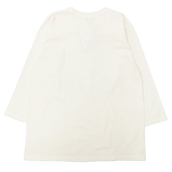 画像2: SIERRA DESIGNS(シエラデザイン)80's FOOTBALL Tee(80'sフットボールTシャツ)"Made by Good On" / Natural×Aquamarine(ナチュラル×アクアマリン) (2)