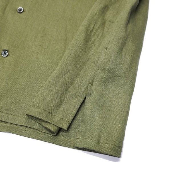 画像10: Nigel Cabourn(ナイジェル・ケーボン)OPEN COLLAR SHIRT(オープンカラーシャツ)"LINEN TWILL / 4Colors (全4色展開) (10)