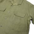 画像9: Nigel Cabourn（ナイジェル・ケーボン）OPEN COLLAR SHIRT（オープンカラーシャツ）Linen Twill/Off White（オフホワイト）・Beige（ベージュ）・Green（グリーン）・Charcoal（チャコールグレー） (9)