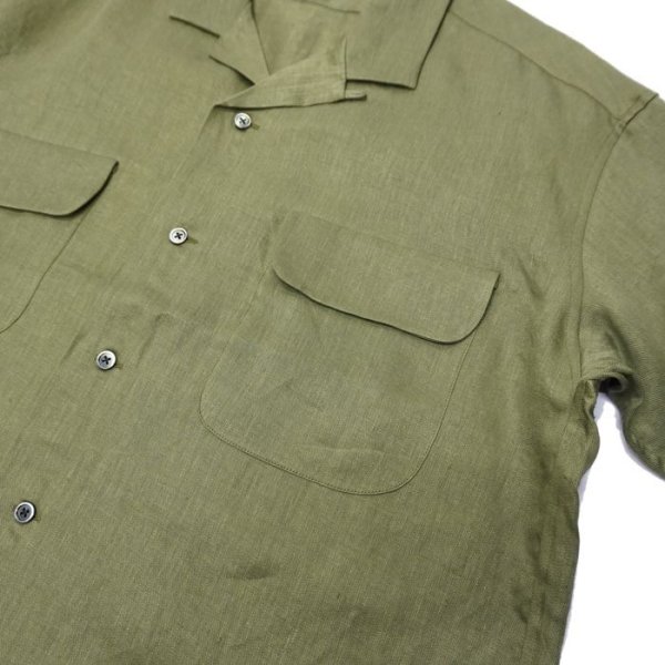 画像9: Nigel Cabourn(ナイジェル・ケーボン)OPEN COLLAR SHIRT(オープンカラーシャツ)"LINEN TWILL / 4Colors (全4色展開) (9)
