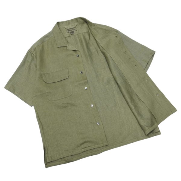 画像11: Nigel Cabourn(ナイジェル・ケーボン)OPEN COLLAR SHIRT(オープンカラーシャツ)"LINEN TWILL / 4Colors (全4色展開) (11)