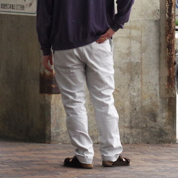 画像9: F.O.B FACTORY（エフオービーファクトリー）CORDLANE WORK TROUSERS（コードレーンワークトラウザー）"HIGHCOUNT CORDLANE" / White（ホワイト）【裾上げ無料】 (9)