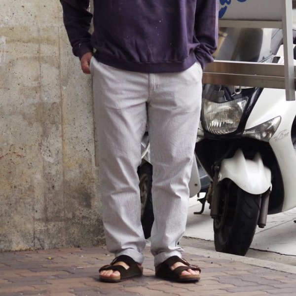 画像7: F.O.B FACTORY（エフオービーファクトリー）CORDLANE WORK TROUSERS（コードレーンワークトラウザー）"HIGHCOUNT CORDLANE" / White（ホワイト）【裾上げ無料】 (7)