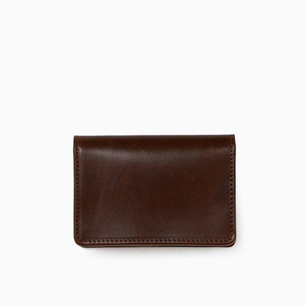 画像1: BEORMA（ベオーマ）GUSSETED CARD CASE（ガセットカードケース）"VINTAGE BRIDLE LEATHER"/Conker×Natural（ブラウン×ナチュラル） (1)