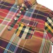 画像5: ENGINEERED GARMENTS（エンジニアードガーメンツ）Popover BD Shirt（ポップオーバーボタンダウンシャツ）"Cotton Big Plaid" / Red×Khaki（レッド×カーキ） (5)