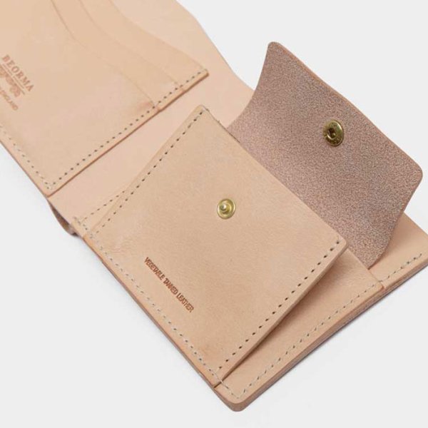 画像10: BEORMA(ベオーマ)BILLFOLD COIN WALLET(ビルフォールドコインウォレット)"NATUR LEATHER"/Natural(ナチュラル) (10)