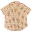 画像2: ENGINEERED GARMENTS（エンジニアードガーメンツ）Popover BD Shirt（ポップオーバーボタンダウンシャツ）"Cotton Floral Lawn" / Orange×Green（グリーン×オレンジ） (2)