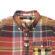 画像3: ENGINEERED GARMENTS（エンジニアードガーメンツ）Popover BD Shirt（ポップオーバーボタンダウンシャツ）"Cotton Big Plaid" / Red×Khaki（レッド×カーキ） (3)