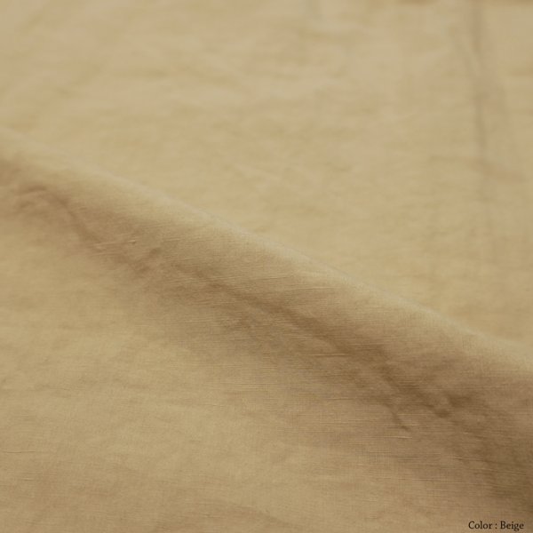 画像16: *A VONTADE(アボンタージ)Open Collar Shirts(オープンカラーシャツ)Cotton Linen Chambray/Ecru(エクリュ)・Beige(ベージュ)・Black(ブラック) (16)