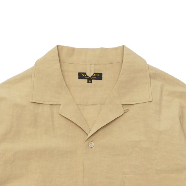 画像8: *A VONTADE(アボンタージ)Open Collar Shirts(オープンカラーシャツ)Cotton Linen Chambray/Ecru(エクリュ)・Beige(ベージュ)・Black(ブラック) (8)