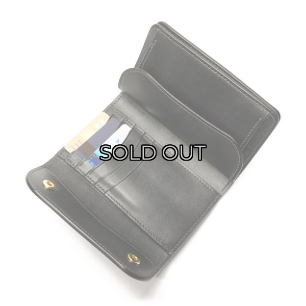 画像6: WILD SWANS(ワイルドスワンズ)BYRNE(バーン)3つ折りウォレット"フルグレインブライドル"/Black(ブラック) (6)