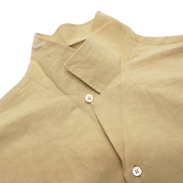 画像11: *A VONTADE(アボンタージ)Open Collar Shirts(オープンカラーシャツ)Cotton Linen Chambray/Ecru(エクリュ)・Beige(ベージュ)・Black(ブラック) (11)