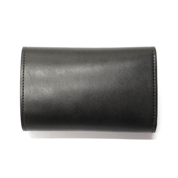 画像2: WILD SWANS（ワイルドスワンズ）BYRNE（バーン）3つ折りウォレット"フルグレインブライドル"/Black（ブラック） (2)