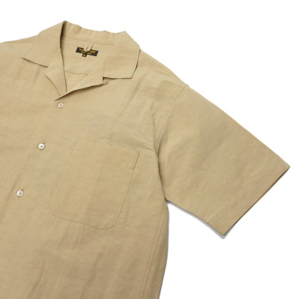 画像9: *A VONTADE(アボンタージ)Open Collar Shirts(オープンカラーシャツ)Cotton Linen Chambray/Ecru(エクリュ)・Beige(ベージュ)・Black(ブラック) (9)