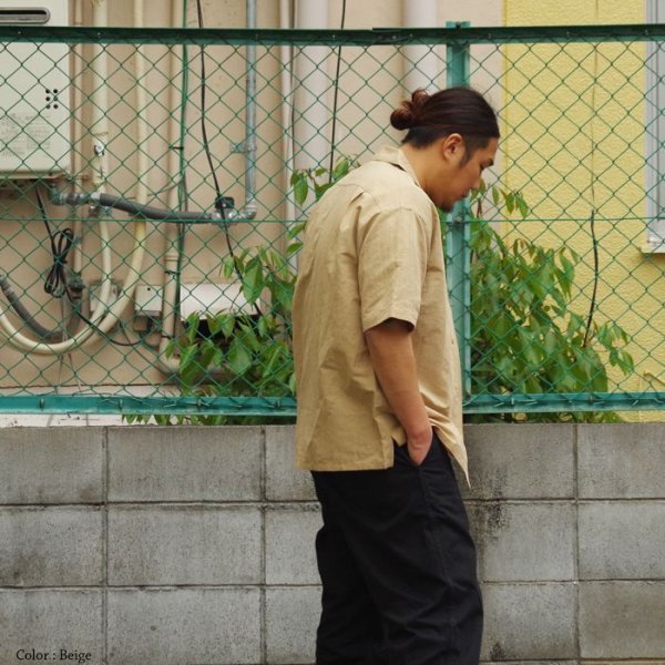 画像19: *A VONTADE(アボンタージ)Open Collar Shirts(オープンカラーシャツ)Cotton Linen Chambray/Ecru(エクリュ)・Beige(ベージュ)・Black(ブラック) (19)