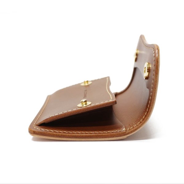 画像5: WILD SWANS(ワイルドスワンズ)TONGUE(タング)マルチコインケース/ナチュラル"サドルプルアップ"×キャメル"ブッテーロ" (5)