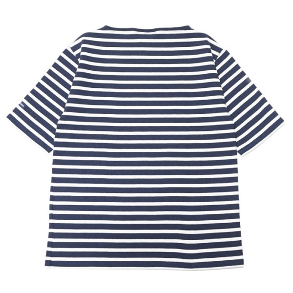 画像2: SAINT JAMES(セントジェームス)OUESSANT SHORT SLEEVE(ウエッソンショートスリーブ)"BORDER" / MARINE×NEIGE(マリン×ホワイト) (2)