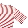 画像4: SAINT JAMES（セントジェームス）TEE LOOSE（五分袖ドロップショルダー）"Women” / NEIGE×TULIPE（ホワイト×レッド） (4)