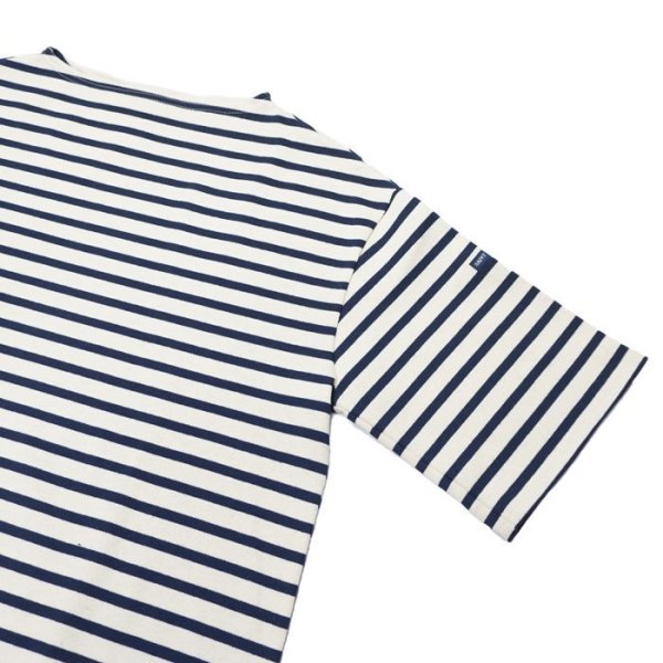 画像4: SAINT JAMES(セントジェームス)TEE LOOSE(五分袖ドロップショルダー)"BORDER" / ECRU×MARINE(キナリ×マリン) (4)