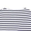 画像3: SAINT JAMES（セントジェームス）TEE LOOSE（五分袖ドロップショルダー）"Women” / NEIGE×MARINE（ホワイト×マリン） (3)