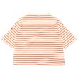 画像2: SAINT JAMES（セントジェームス）TEE LOOSE（五分袖ドロップショルダー）"Women” / NEIGE×ORANGE FLUO（ホワイト×ネオンオレンジ） (2)