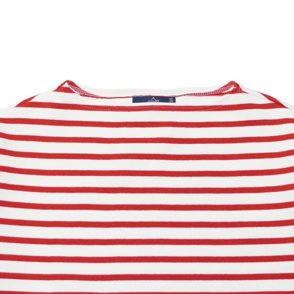 画像3: SAINT JAMES(セントジェームス)TEE LOOSE(五分袖ドロップショルダー)"Women” / NEIGE×TULIPE(ホワイト×レッド)※T3サイズのみ (3)