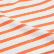 画像6: SAINT JAMES（セントジェームス）TEE LOOSE（五分袖ドロップショルダー）"Women” / NEIGE×ORANGE FLUO（ホワイト×ネオンオレンジ） (6)