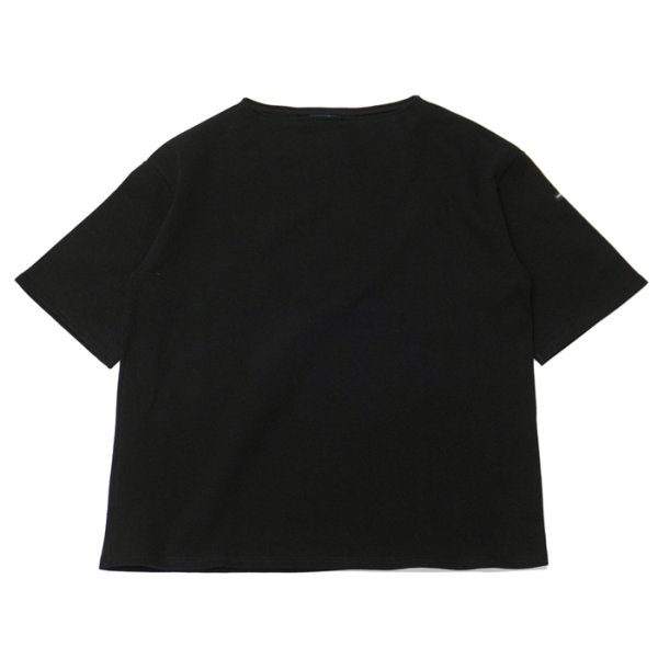 画像1: SAINT JAMES（セントジェームス）TEE LOOSE（五分袖ドロップショルダー）/ NOIR（ブラック） (1)