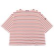 画像1: SAINT JAMES（セントジェームス）TEE LOOSE（五分袖ドロップショルダー）"Women” / NEIGE×TULIPE（ホワイト×レッド） (1)