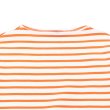 画像3: SAINT JAMES（セントジェームス）TEE LOOSE（五分袖ドロップショルダー）"Women” / NEIGE×ORANGE FLUO（ホワイト×ネオンオレンジ） (3)