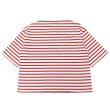 画像2: SAINT JAMES（セントジェームス）TEE LOOSE（五分袖ドロップショルダー）"Women” / NEIGE×TULIPE（ホワイト×レッド） (2)