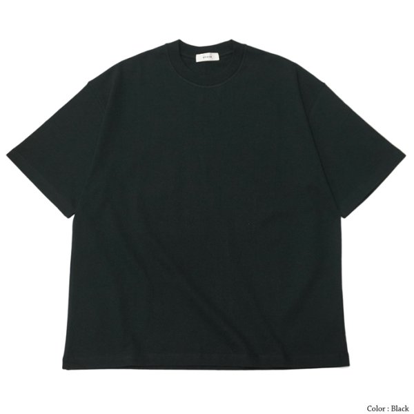 画像4: alvana(アルヴァナ)空紡 SHORT SLEEVE TEE SHIRTS(空紡ショートスリーブTシャツ)/Navy(ネイビー)・Black(ブラック) (4)