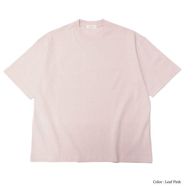 画像5: alvana（アルヴァナ）空紡 SHORT SLEEVE TEE SHIRTS（空紡ショートスリーブTシャツ）/White（ホワイト）・Leaf Pink（リーフピンク） (5)