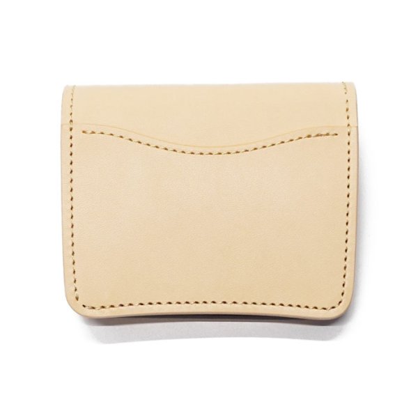 画像2: WILD SWANS(ワイルドスワンズ)CASA(カーサ)コンパクトウォレット/Natural(ナチュラル)"サドルプルアップ"×パープル"ブッテーロ" (2)