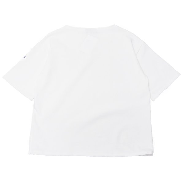 画像2: SAINT JAMES（セントジェームス）TEE LOOSE（五分袖ドロップショルダー）"SOLID" / NEIGE（ホワイト） (2)