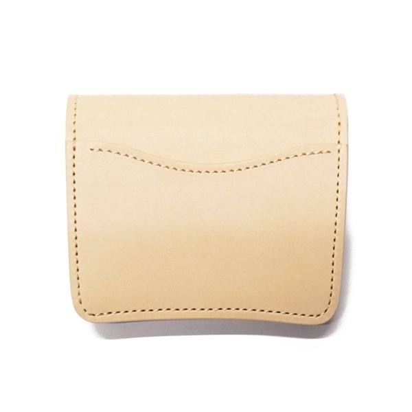 画像2: WILD SWANS(ワイルドスワンズ)CASA(カーサ)コンパクトウォレット/Natural(ナチュラル)"サドルプルアップ"×キャメル"ブッテーロ" (2)