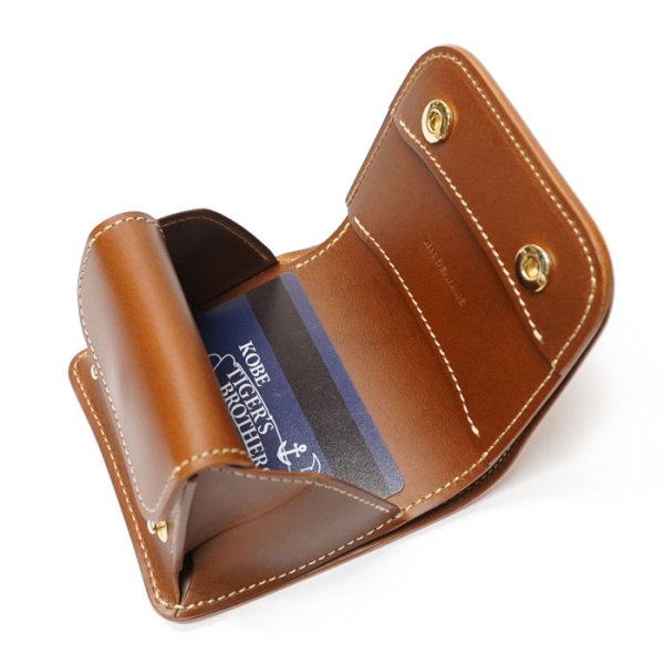 画像6: WILD SWANS(ワイルドスワンズ)CASA(カーサ)コンパクトウォレット/Natural(ナチュラル)"サドルプルアップ"×キャメル"ブッテーロ" (6)