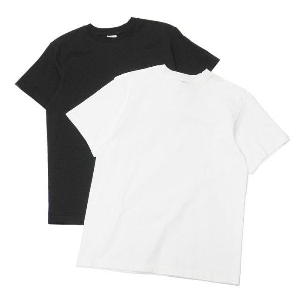 画像1: Yonetomi NEW BASIC（ヨネトミニューベーシック）NEW BASIC T-SHIRT（パックTシャツ）/ White（ホワイト）・Black（ブラック） (1)