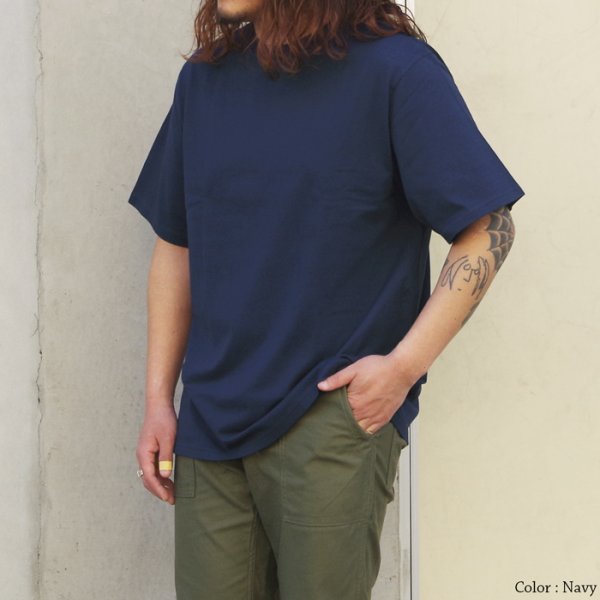 画像11: Yonetomi NEW BASIC（ヨネトミニューベーシック）GARMENT DYED T-SHIRT（ガーメントダイドTシャツ）/Grey（グレー）・Navy（ネイビー） (11)