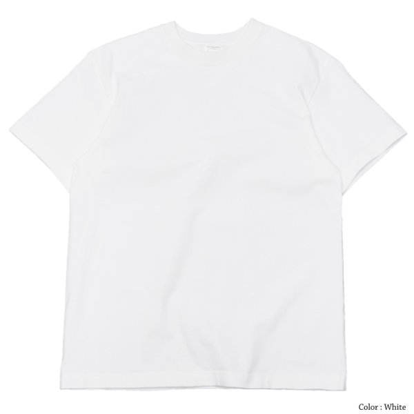 画像2: Yonetomi NEW BASIC（ヨネトミニューベーシック）NEW BASIC T-SHIRT（パックTシャツ）/ White（ホワイト）・Black（ブラック） (2)