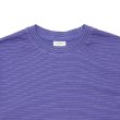 画像3: Yonetomi NEW BASIC（ヨネトミニューベーシック）GARMENT DYE BORDER T-SHIRT（ガーメントダイボーダーTシャツ）/Purple（パープル）・Orange（オレンジ） (3)