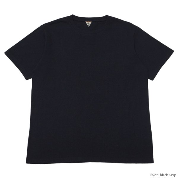 画像4: FilMelange(フィルメランジェ)DOS(ドス)"オーガニックラフィー天竺" / Snow Melange(杢ホワイト)・Black Navy(ブラックネイビー) (4)