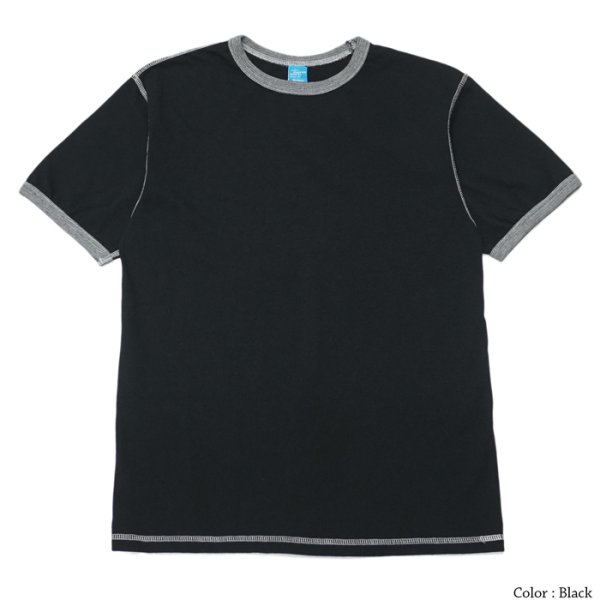 画像4: Good On(グッドオン)80's Ringer Tee(80'sリンガーTシャツ)"Reactive Dye" / G.Green(Gグリーン)・Black(ブラック) (4)