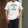 画像11: Champion（チャンピオン）T1011 US Print T-Shirt（ティーテンイレブンUSプリントTシャツ）"MICHIGAN STATE"/ White（ホワイト）・Moss Green（モスグリーン） (11)