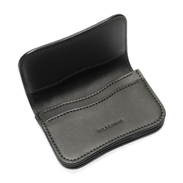 画像5: WILD SWANS（ワイルドスワンズ）GENERAL（ジェネラル）カードケース/ブラック"クロコダイル"×ブラック"イングリッシュブライドル" (5)